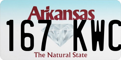 AR license plate 167KWC