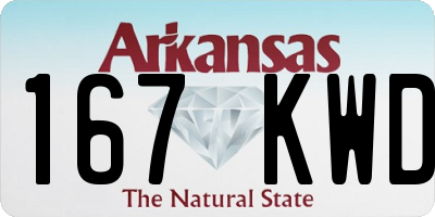 AR license plate 167KWD