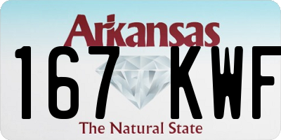 AR license plate 167KWF