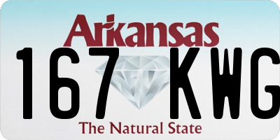 AR license plate 167KWG