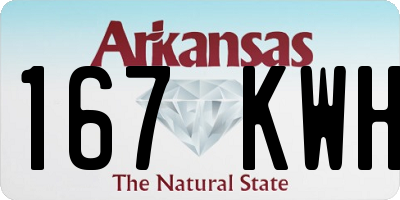 AR license plate 167KWH