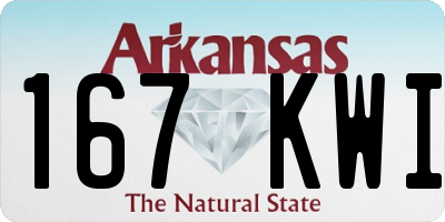AR license plate 167KWI