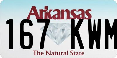 AR license plate 167KWM