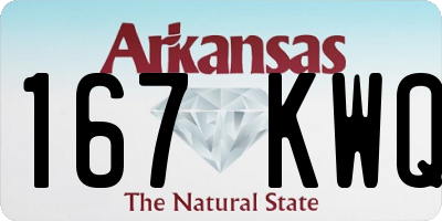 AR license plate 167KWQ