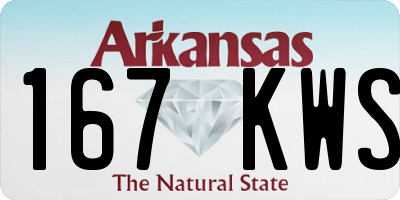 AR license plate 167KWS