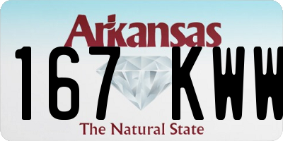 AR license plate 167KWW