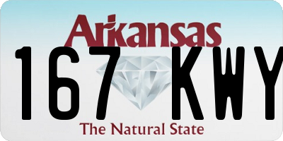 AR license plate 167KWY