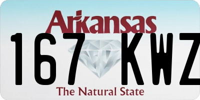 AR license plate 167KWZ