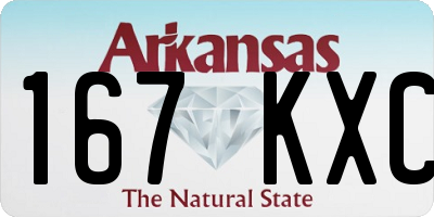 AR license plate 167KXC