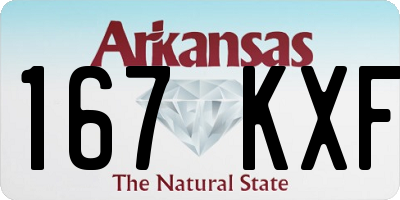 AR license plate 167KXF