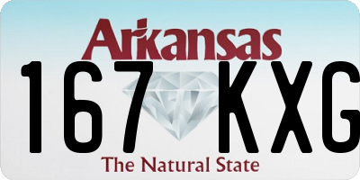 AR license plate 167KXG