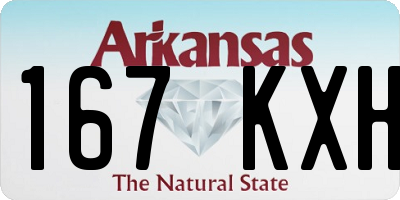 AR license plate 167KXH