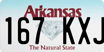 AR license plate 167KXJ