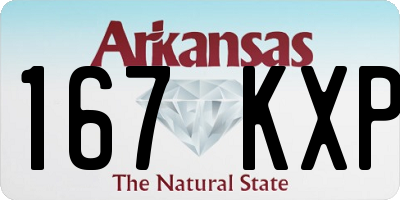 AR license plate 167KXP