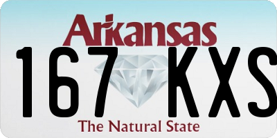 AR license plate 167KXS