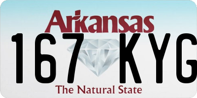 AR license plate 167KYG