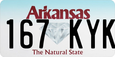AR license plate 167KYK