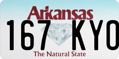 AR license plate 167KYO