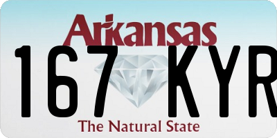 AR license plate 167KYR