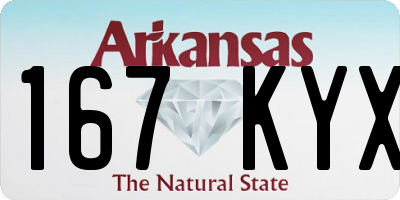 AR license plate 167KYX