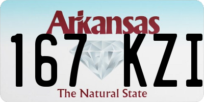 AR license plate 167KZI