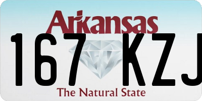 AR license plate 167KZJ