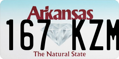 AR license plate 167KZM