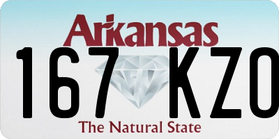 AR license plate 167KZO