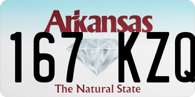 AR license plate 167KZQ