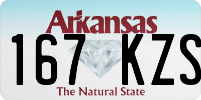 AR license plate 167KZS