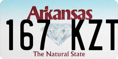 AR license plate 167KZT