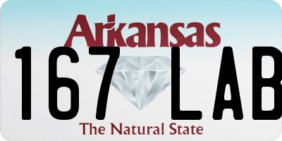 AR license plate 167LAB