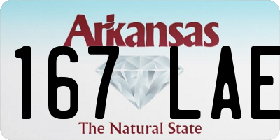 AR license plate 167LAE