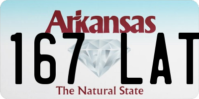 AR license plate 167LAT