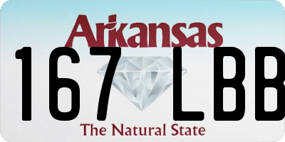 AR license plate 167LBB