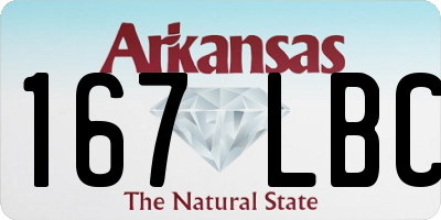 AR license plate 167LBC