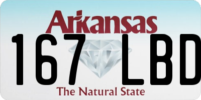 AR license plate 167LBD