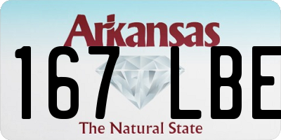 AR license plate 167LBE