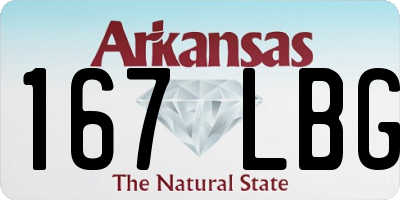 AR license plate 167LBG