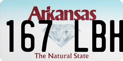 AR license plate 167LBH