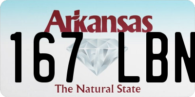 AR license plate 167LBN