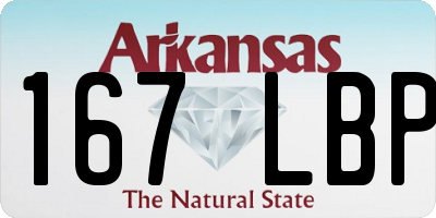 AR license plate 167LBP