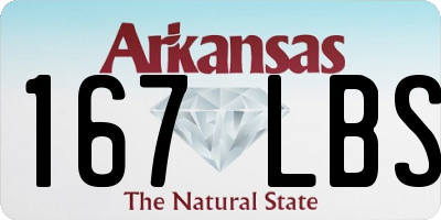 AR license plate 167LBS