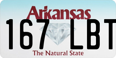 AR license plate 167LBT