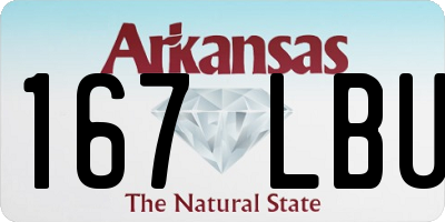 AR license plate 167LBU