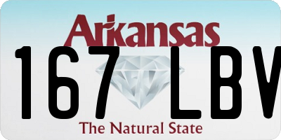 AR license plate 167LBV
