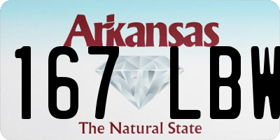 AR license plate 167LBW