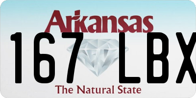 AR license plate 167LBX