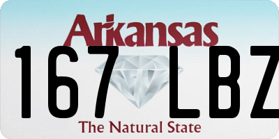 AR license plate 167LBZ