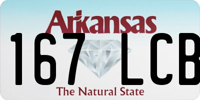 AR license plate 167LCB